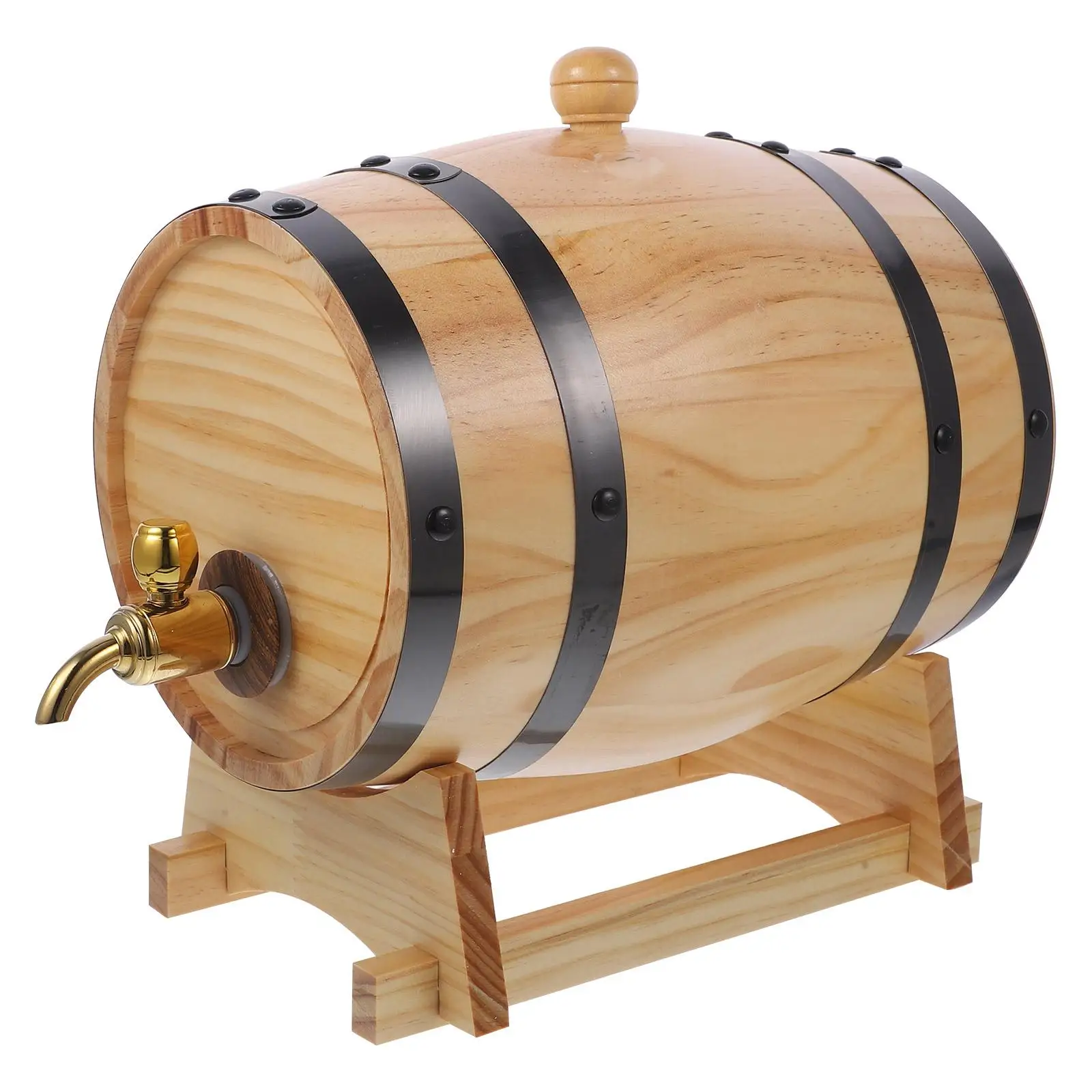 Oak Barrel 3L Stainless Steel Faucet Beer Wooden Bucket for Home Bar Brewing Container Red Holder DIY
Oak Barrel 3L Stainless Steel Faucet Beer Wooden Bucket for Home Bar Brewing Container Red Holder DIY