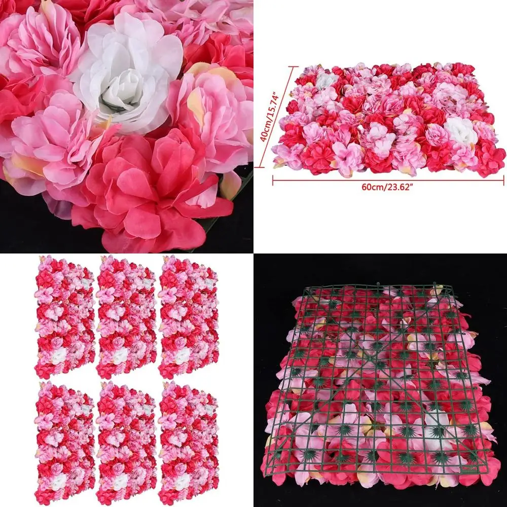 3D Lower Wall Panels Set of 6, 60x40cm, for Wedding, Photo Area, or Stage Background with Silk Rose, Dahlia, and Hydrangea Desig
3D Lower Wall Panels Set of 6, 60x40cm, for Wedding, Photo Area, or Stage Background with Silk Rose, Dahlia, and Hydrangea Desig