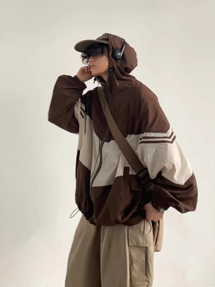 Ретро-куртка в японском стиле, летняя, свободного кроя, для активного отдыха, мужская, с защитой от солнца, молодежная, повседневная, рабочая, с капюшоном и застежкой-молнией
Ретро-куртка в японском стиле, летняя, свободного кроя, для активного отдыха, мужская, с защитой от солнца, молодежная, повседневная, рабочая, с капюшоном и застежкой-молнией