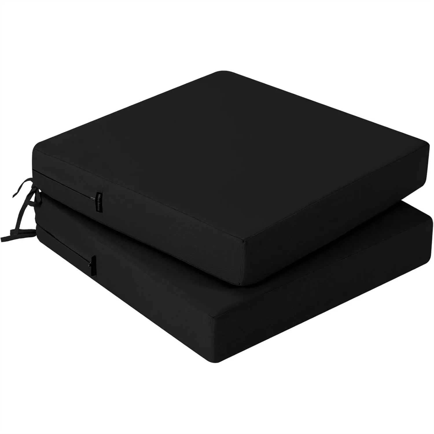 Outdoor Chair Cushions Set of 2, Waterproof Patio Seat Cushions with High-Density Foam and Ties for Furniture, 19x19 Black
Outdoor Chair Cushions Set of 2, Waterproof Patio Seat Cushions with High-Density Foam and Ties for Furniture, 19x19 Black