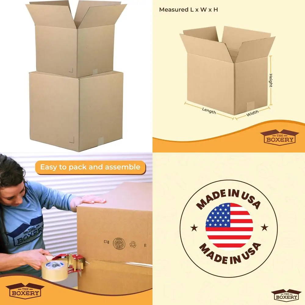 25-Pack Brown/Krat Corrugated Cardboard Boxes, 22x10x18 Inches - Ideal for Shipping, Packing, Moving, Storage, Business, and Hom
25-Pack Brown/Krat Corrugated Cardboard Boxes, 22x10x18 Inches - Ideal for Shipping, Packing, Moving, Storage, Business, and Hom