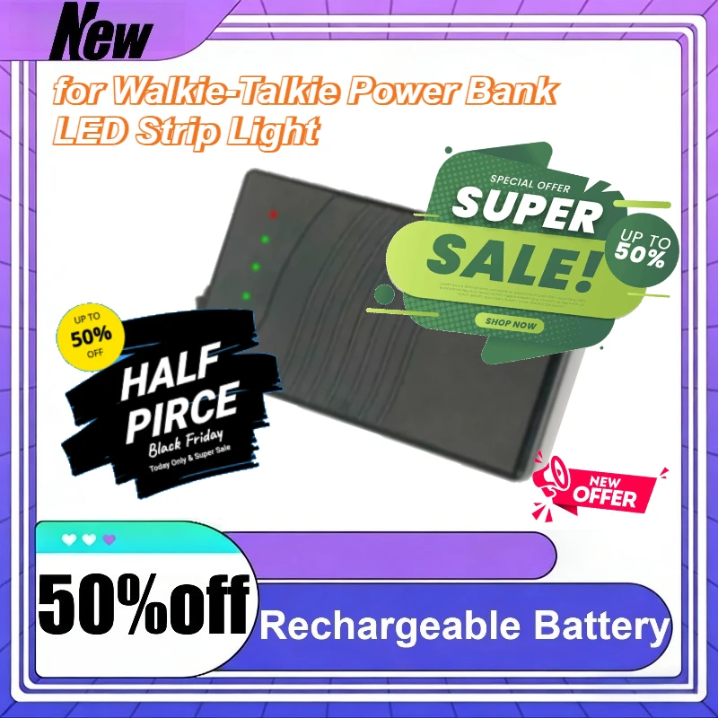 For Walkie-Talkie Power Bank LED Strip Light 12V 3000mAh 18650 Lithium Battery High Capacity Rechargeable
For Walkie-Talkie Power Bank LED Strip Light 12V 3000mAh 18650 Lithium Battery High Capacity Rechargeable