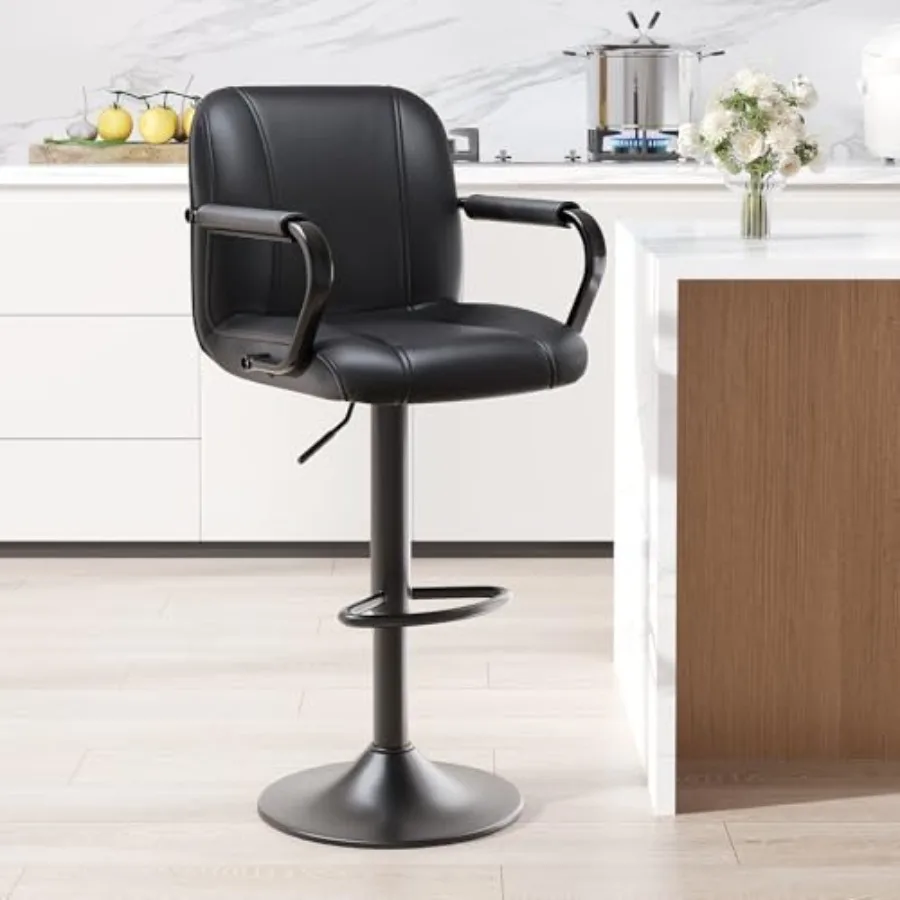 Bar Stools with Back and Armrest, Swivel PU Leather Kitchen Counter Chairs for Island, Sillas para Barra de Cocina, Taburetes p
Bar Stools with Back and Armrest, Swivel PU Leather Kitchen Counter Chairs for Island, Sillas para Barra de Cocina, Taburetes p