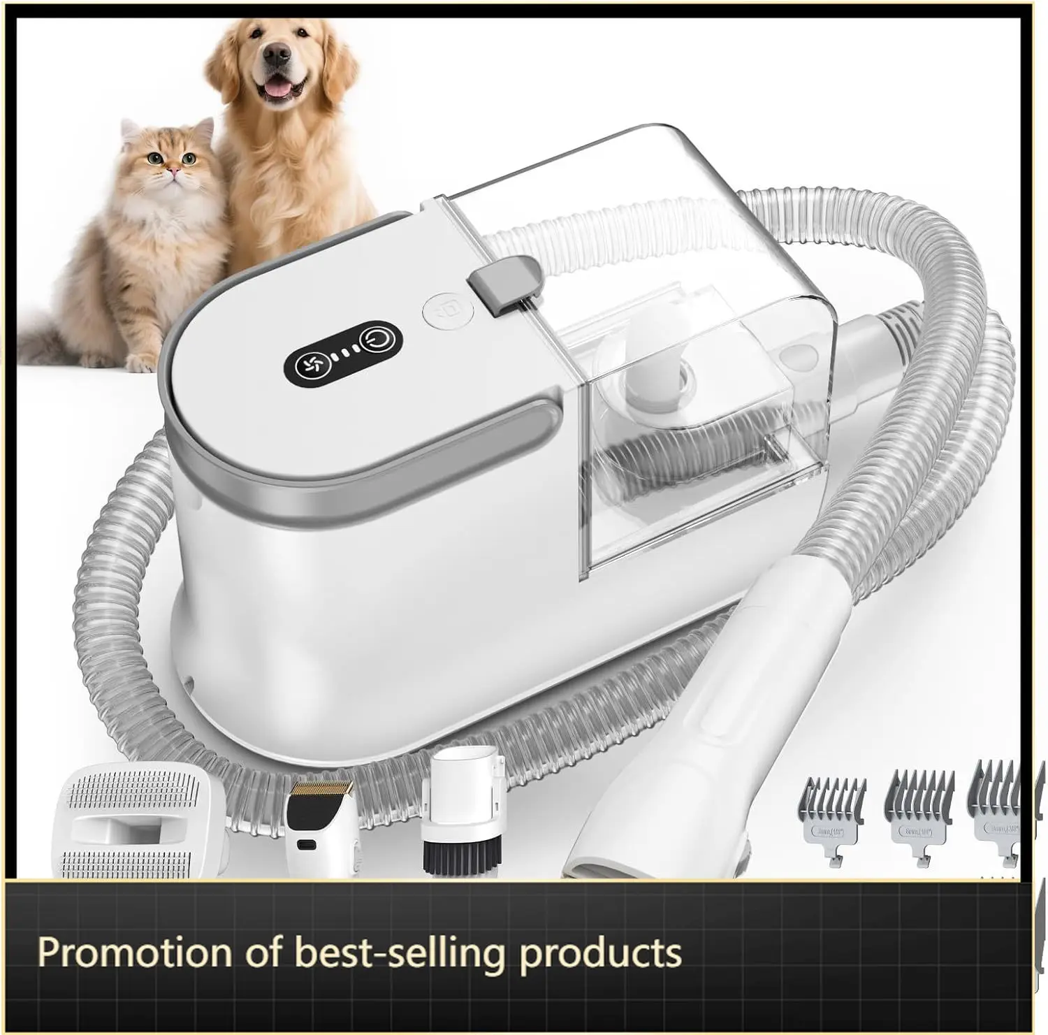 Dog Grooming Vacuum, Dog Grooming Kit with Pet Clipper Nail Grinder, 3 Suction Modes Dog Brush Vacuum with 6 Pet Grooming
Dog Grooming Vacuum, Dog Grooming Kit with Pet Clipper Nail Grinder, 3 Suction Modes Dog Brush Vacuum with 6 Pet Grooming