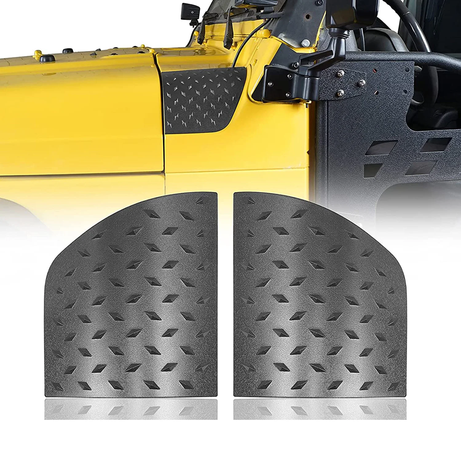 1Pair Car Cowl Body Armor Outer Engine Hood Pillar Corner Cowling Cover Guard Sticker for Jeep Wrangler TJ 1997-2006 Accessories
1Pair Car Cowl Body Armor Outer Engine Hood Pillar Corner Cowling Cover Guard Sticker for Jeep Wrangler TJ 1997-2006 Accessories