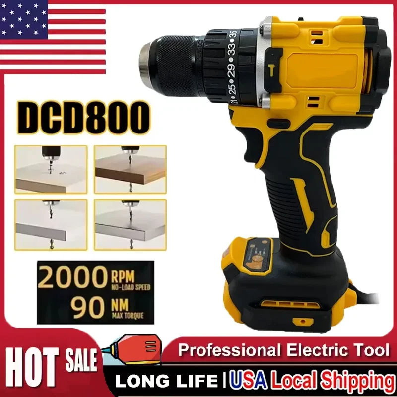 Fit Dewalt DCD800 2000RPM Cordless Impact Drill 1/2 Inch Brushless Electric Screwdriver Lithium Electric Tool For 20V Battery
Fit Dewalt DCD800 2000RPM Cordless Impact Drill 1/2 Inch Brushless Electric Screwdriver Lithium Electric Tool For 20V Battery