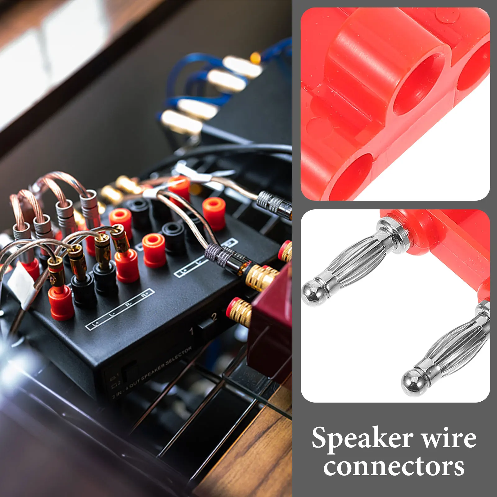 10 Pcs Parallel Banana Insert Clips Speaker Plug Audio Plugs Connectors Wire Cable
10 Pcs Parallel Banana Insert Clips Speaker Plug Audio Plugs Connectors Wire Cable