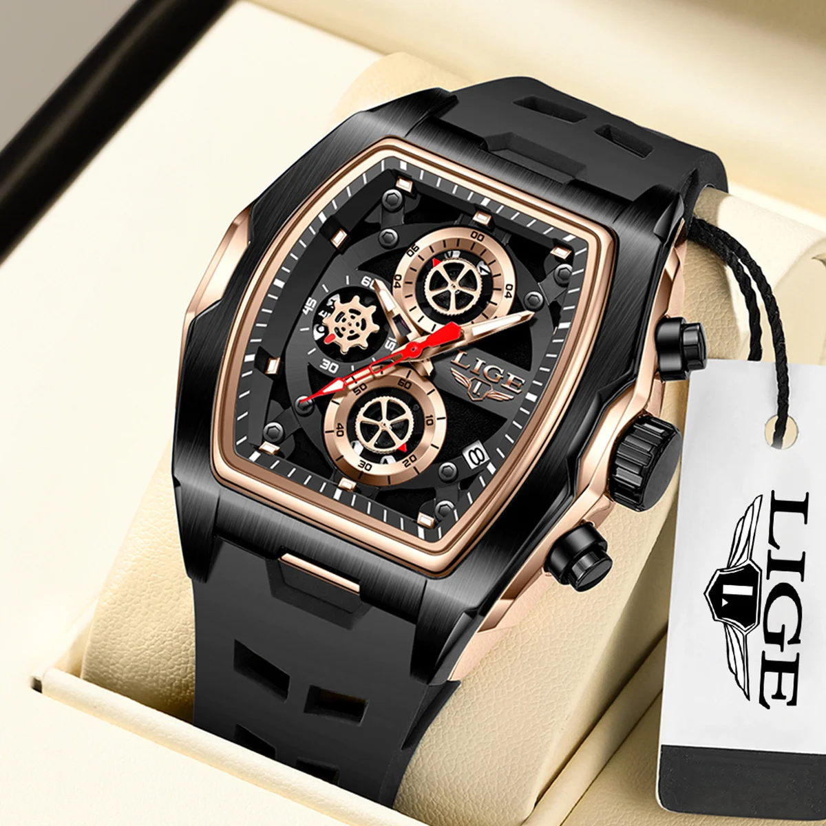 LIGE Man Watch Fashion Silicone Luminous Calendar Mens Watch Military Sport Waterproof Quartz Watches for Men Chronograph Clock
LIGE Man Watch Fashion Silicone Luminous Calendar Mens Watch Military Sport Waterproof Quartz Watches for Men Chronograph Clock