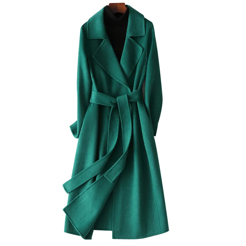 High-Grade Double-Sided Wool Coat 2023 New Autumn Fashion Cashmere Ladies Woolen Jacket Long Coat Streetwear Outerwear Female
High-Grade Double-Sided Wool Coat 2023 New Autumn Fashion Cashmere Ladies Woolen Jacket Long Coat Streetwear Outerwear Female