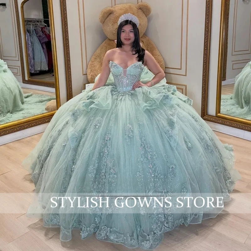 Stylish Stylish Flower Quinceanera Dresses for 15 Lace Appliques Sweetheart Tulle vestidos de 15 quinceañera 2026 Customized
Stylish Stylish Flower Quinceanera Dresses for 15 Lace Appliques Sweetheart Tulle vestidos de 15 quinceañera 2026 Customized