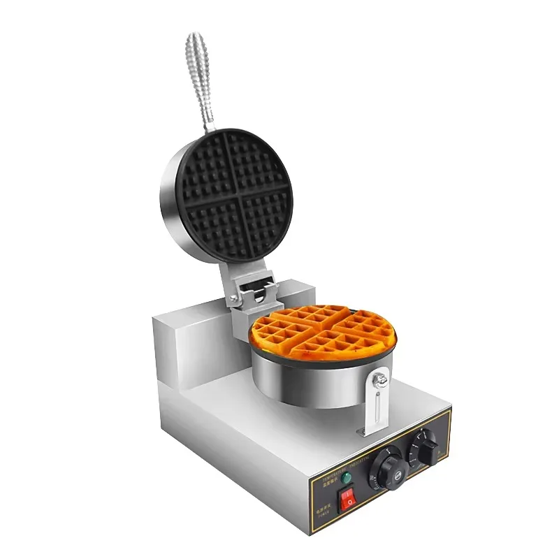 7'' Diameter Electric Non-stick Single Belgian Waffle Maker Snack Food Machine with Timer & Temperature Control
7'' Diameter Electric Non-stick Single Belgian Waffle Maker Snack Food Machine with Timer & Temperature Control