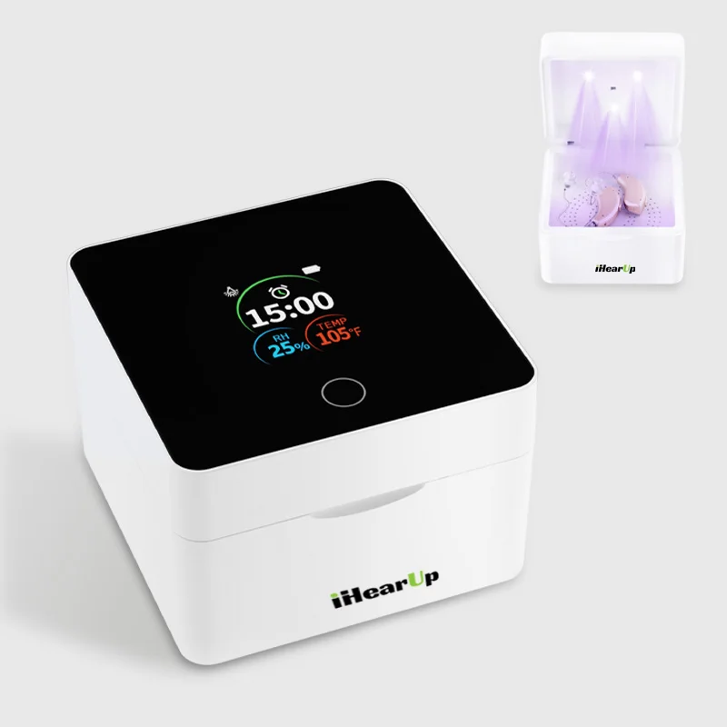 Portable UV Electronic Hearing Aid Dryer and Dehumidifier Fast Drying Box Kit Removes Sweat Moisture From Headphone
Portable UV Electronic Hearing Aid Dryer and Dehumidifier Fast Drying Box Kit Removes Sweat Moisture From Headphone
