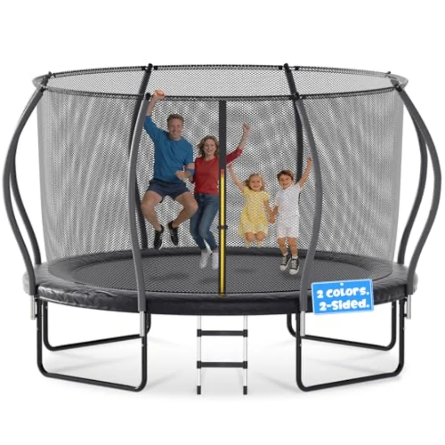 Outdoor 12FT Trampoline for and Adults with Enclosure Double-Sided Color ASTM Approved Recreational Trampoline
Outdoor 12FT Trampoline for and Adults with Enclosure Double-Sided Color ASTM Approved Recreational Trampoline