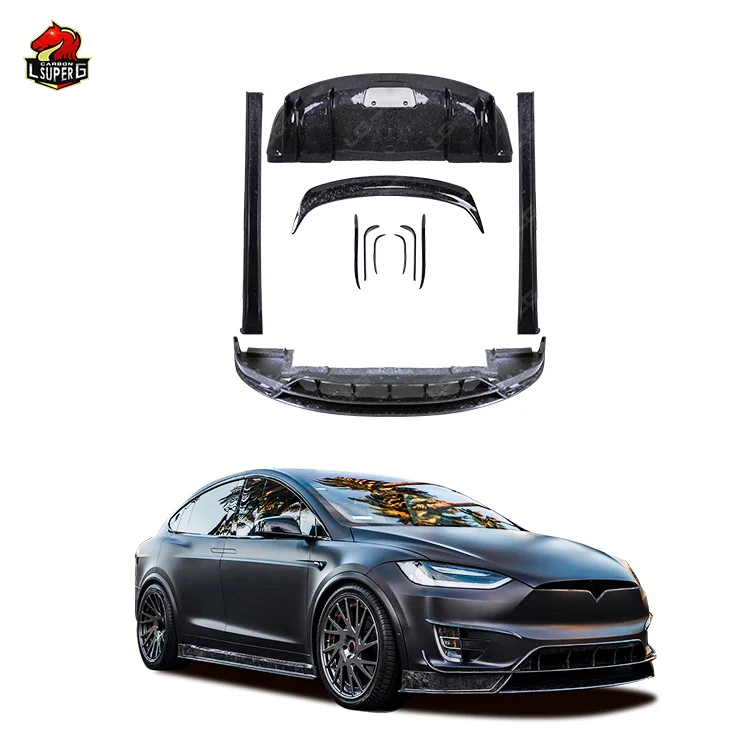 Full Set Body Kit For Tesla Model X Upgrade To Forged Carbon Fiber Body Kit Car Front Lip Rear Diffuser Side Skirts Carkit
Full Set Body Kit For Tesla Model X Upgrade To Forged Carbon Fiber Body Kit Car Front Lip Rear Diffuser Side Skirts Carkit