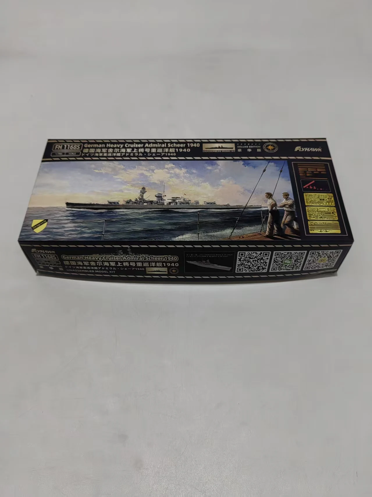 FH1168S Deluxe Edition Flyhawk 1/700 German Heavy Cruiser Admiral Scheer 1940
FH1168S Deluxe Edition Flyhawk 1/700 German Heavy Cruiser Admiral Scheer 1940