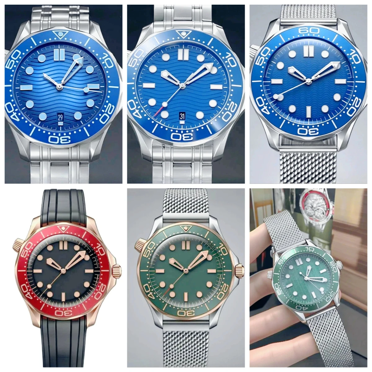 Sleek Polished 42mm Male Automatic Mechanical Watches 904L Stainless Steel Black Blue Combined Dial Luminous Display Waterproof
Sleek Polished 42mm Male Automatic Mechanical Watches 904L Stainless Steel Black Blue Combined Dial Luminous Display Waterproof