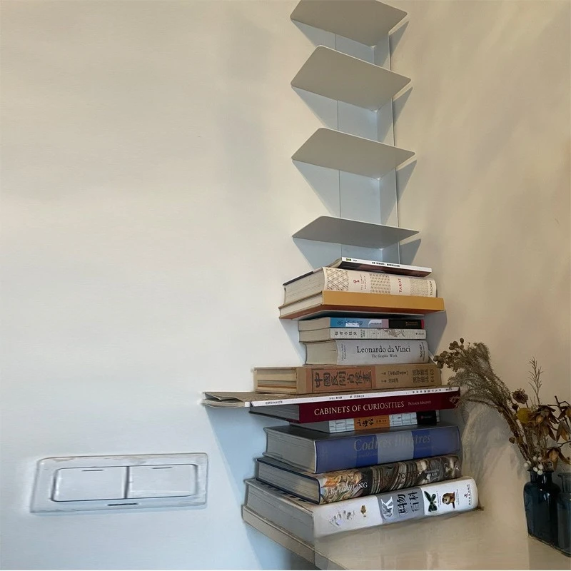 Nordic Corner Invisible Bookshelf Wall Wrought Iron Storage Corner Wall Shelf Magazine Shelf Bookcase Display
Nordic Corner Invisible Bookshelf Wall Wrought Iron Storage Corner Wall Shelf Magazine Shelf Bookcase Display