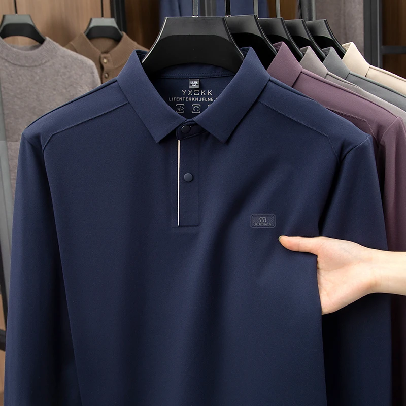 Рубашка-поло с длинными рукавами 2025 года на весну и осень. Мужская одежда с базовым воротником. Повседневная и модная футболка с длинными рукавами.
Рубашка-поло с длинными рукавами 2025 года на весну и осень. Мужская одежда с базовым воротником. Повседневная и модная футболка с длинными рукавами.