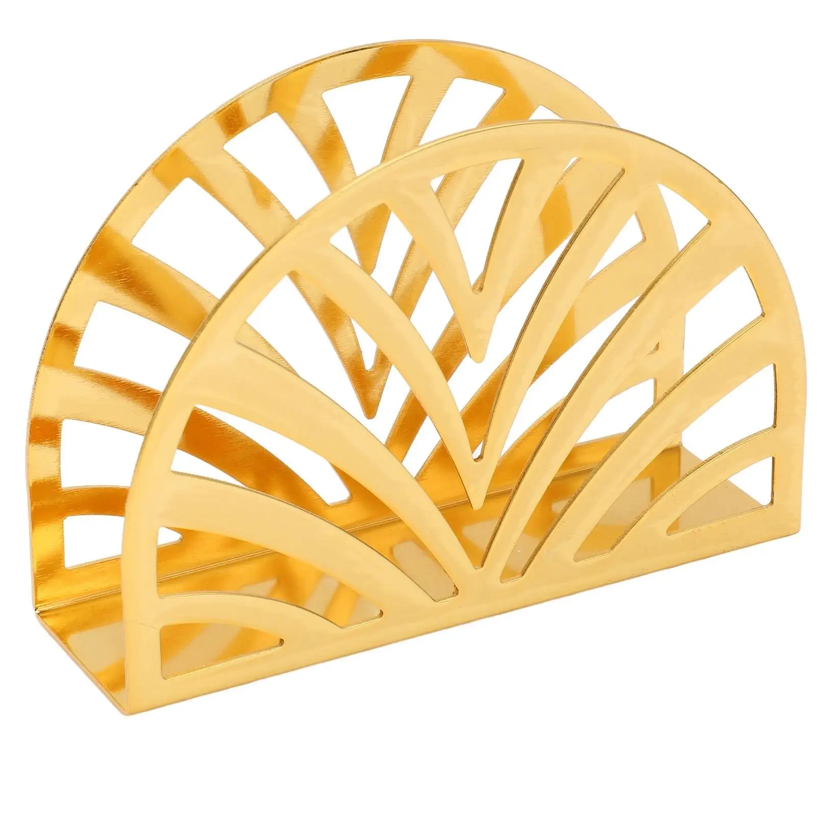 Elegant Gold Stainless Steel Napkin Holder - Hollow Design, Nonslip Base for Picnics & for outdoor Parties
Elegant Gold Stainless Steel Napkin Holder - Hollow Design, Nonslip Base for Picnics & for outdoor Parties
