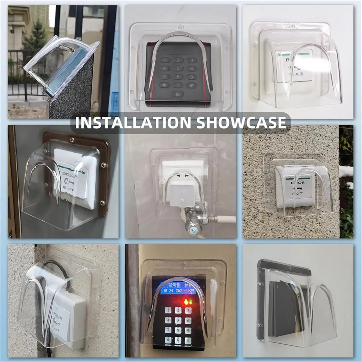 (A32M) Model 86 Switch Waterproof Cover,Waterproof PC Rain Cover for Door Access Control Keypad Controller Rainproof Cover
(A32M) Model 86 Switch Waterproof Cover,Waterproof PC Rain Cover for Door Access Control Keypad Controller Rainproof Cover