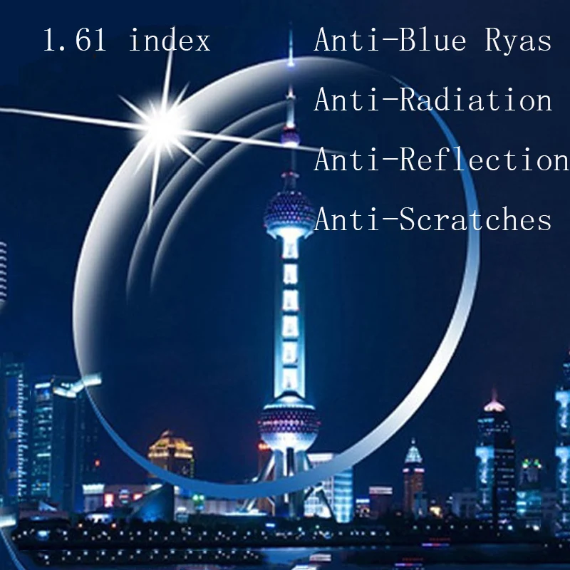 1.61 Index Aspheric Prescription Lens Anti-Blue Rays Myopia Presbyopia Glasses Lenses Anti-Reflective/Glare Eyeglasses Lenses
1.61 Index Aspheric Prescription Lens Anti-Blue Rays Myopia Presbyopia Glasses Lenses Anti-Reflective/Glare Eyeglasses Lenses