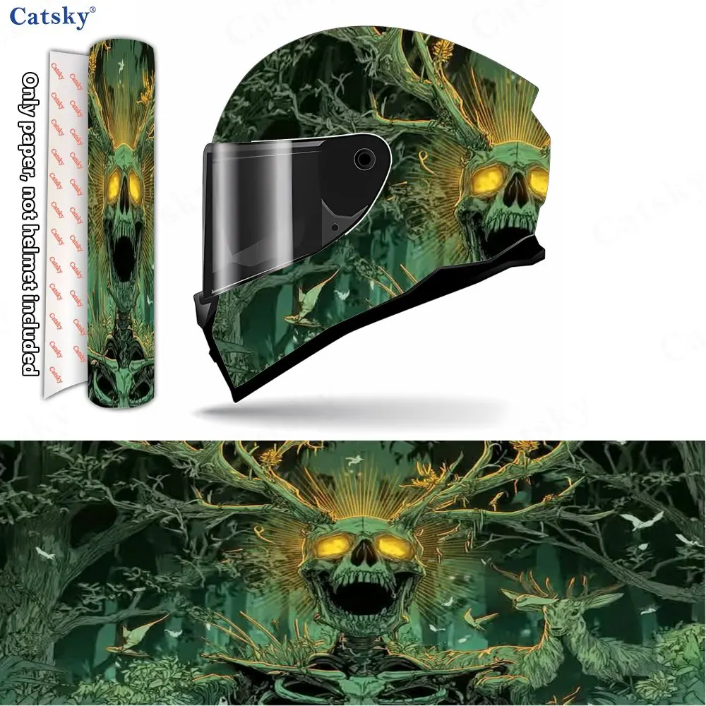 Green Skeleton Deer God PVC material self adhesive waterproof motorcycle helmet sticker, paste firmly and do not fall, waterproo
Green Skeleton Deer God PVC material self adhesive waterproof motorcycle helmet sticker, paste firmly and do not fall, waterproo