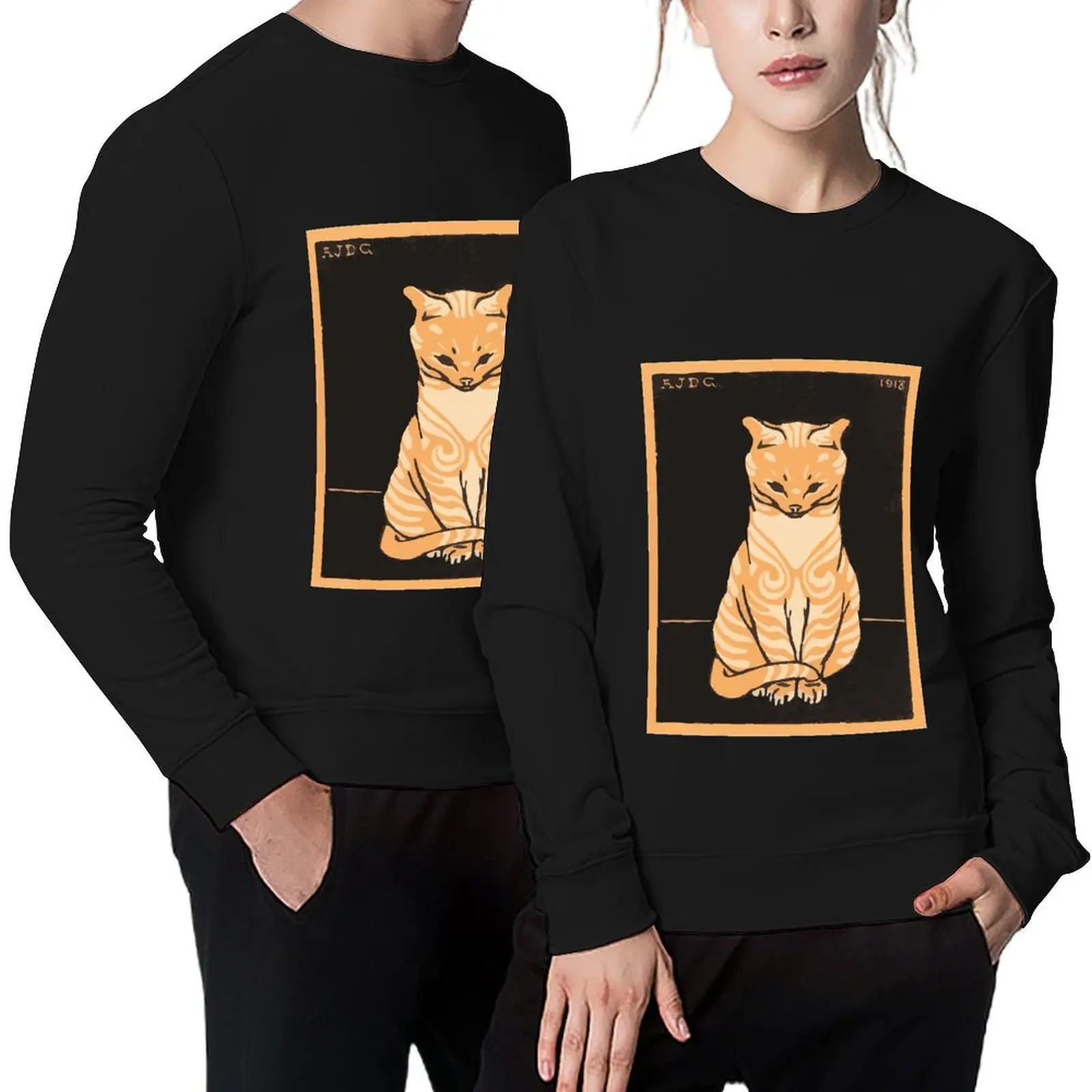 Vintage Sitting Cat Sticker - Public Domain Art by Julie de Graag (1918) - Cute and Playful Design for Cat Lovers Pullover
Vintage Sitting Cat Sticker - Public Domain Art by Julie de Graag (1918) - Cute and Playful Design for Cat Lovers Pullover