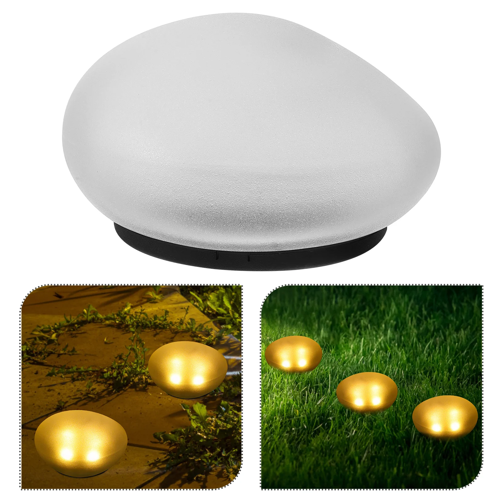 Pebble Shape Lamp Solar Powered Outdoor Garden Decor Lighting Waterproof Landscape Buried Ground Light Lamp Plastic LED
Pebble Shape Lamp Solar Powered Outdoor Garden Decor Lighting Waterproof Landscape Buried Ground Light Lamp Plastic LED