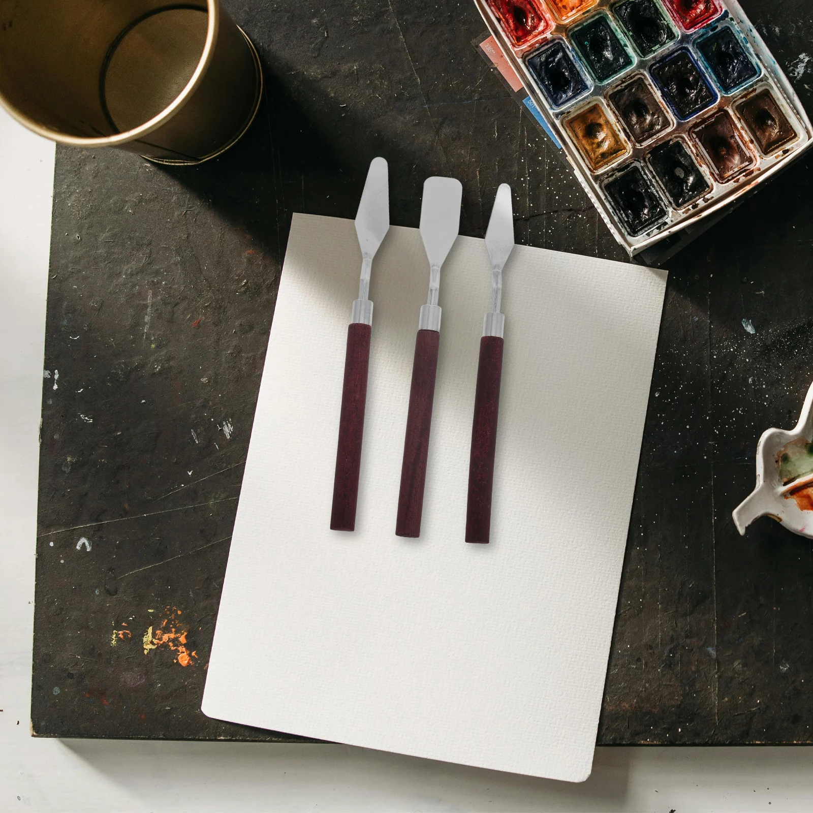 3pcs Oil Scrapers Set Palette Knife Artists Paint Mixing For Acrylic Texture Kit Sculpting Tools Supplies Equipment Pigment
3pcs Oil Scrapers Set Palette Knife Artists Paint Mixing For Acrylic Texture Kit Sculpting Tools Supplies Equipment Pigment