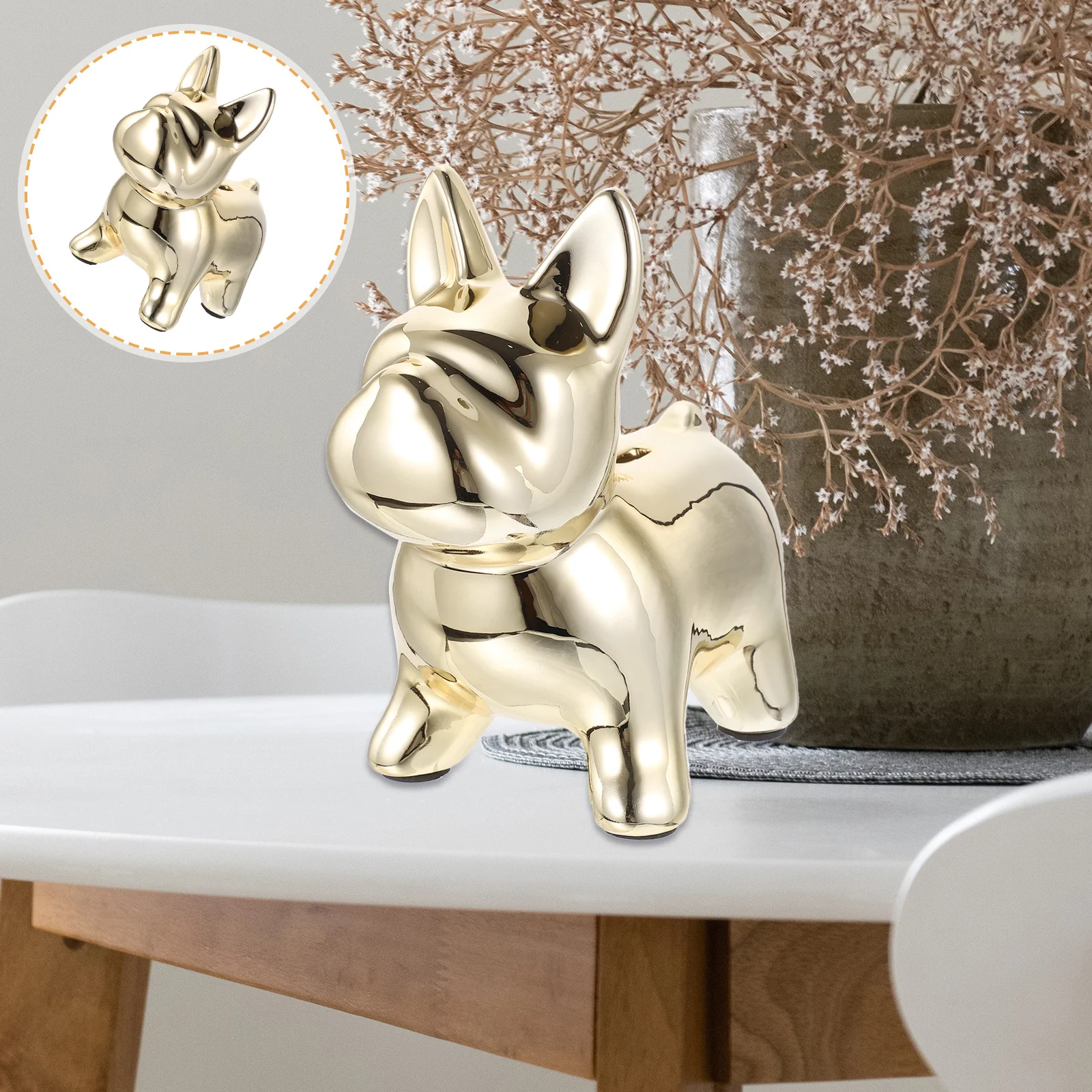 Ceramic Dog Shape Piggy Bank Nordic Style Home Decoration Coin Bank Money Saving Jar Money Jar Dog Statue Room Decoration
Ceramic Dog Shape Piggy Bank Nordic Style Home Decoration Coin Bank Money Saving Jar Money Jar Dog Statue Room Decoration