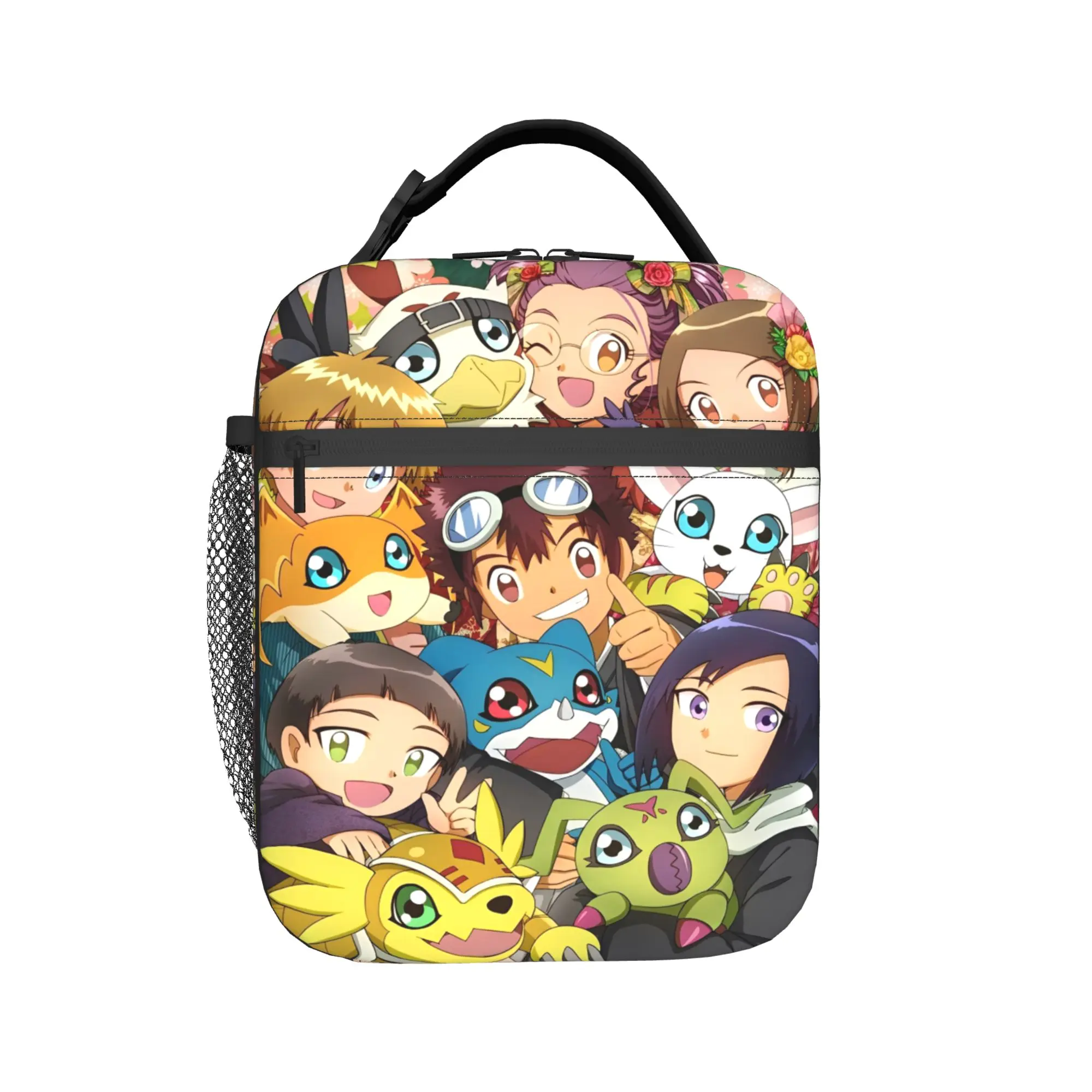 Digital Monster Digimon Insulated Lunch Bags for Men Women Food Container Bags Reusable Thermal Cooler Bento Box For Picnic
Digital Monster Digimon Insulated Lunch Bags for Men Women Food Container Bags Reusable Thermal Cooler Bento Box For Picnic