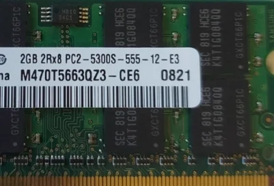 For 2GB Samsung Netbook Notebook RAM DDR2 SO-DIMM 667 Mhz PC2-5300 M470T5663QZ3-CE6
For 2GB Samsung Netbook Notebook RAM DDR2 SO-DIMM 667 Mhz PC2-5300 M470T5663QZ3-CE6