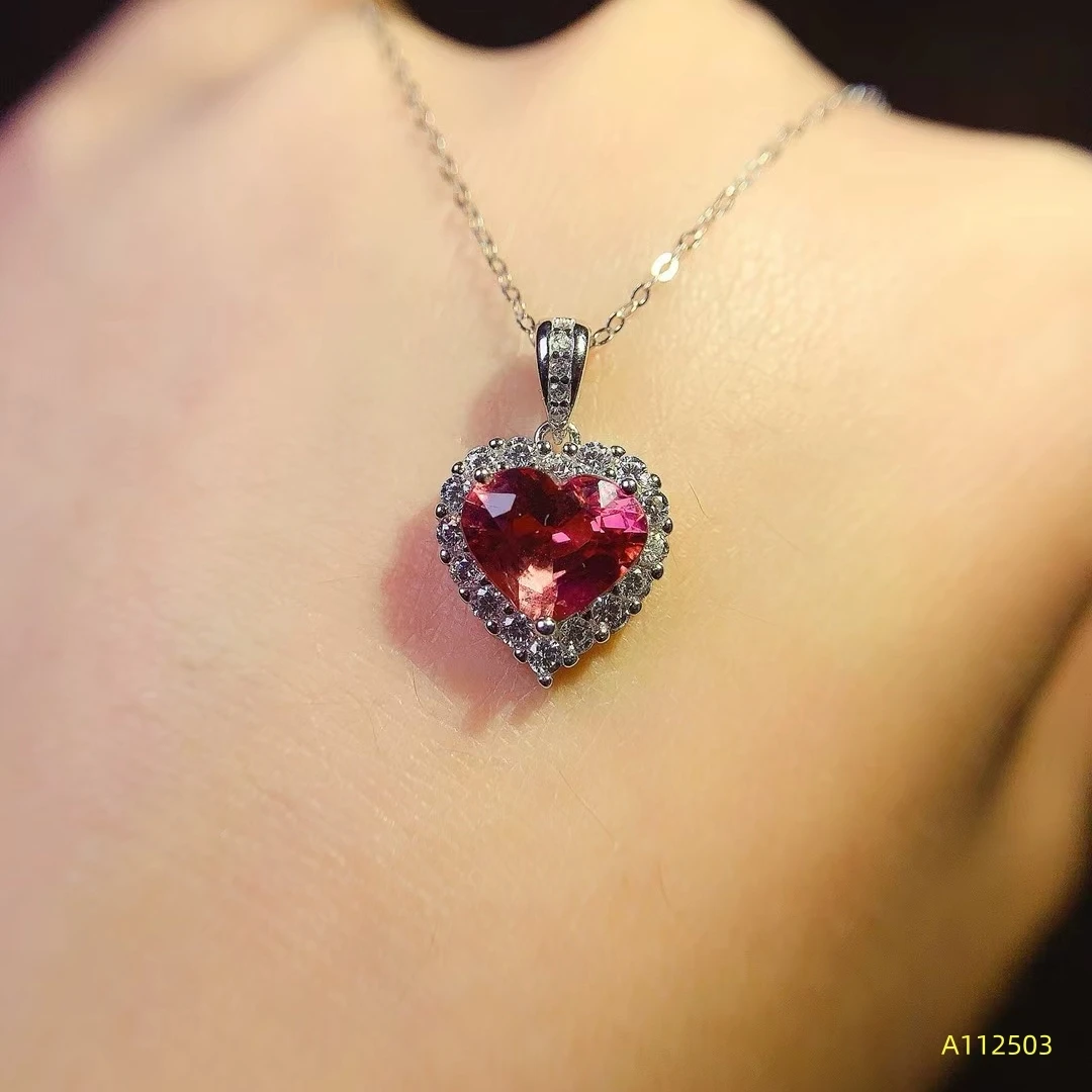 KJJEAXCMY S925 Sterling Silver Natural near Full Clarity Brazilian Tourmaline Women's Necklace Pendant Birthday Wedding Gift
KJJEAXCMY S925 Sterling Silver Natural near Full Clarity Brazilian Tourmaline Women's Necklace Pendant Birthday Wedding Gift