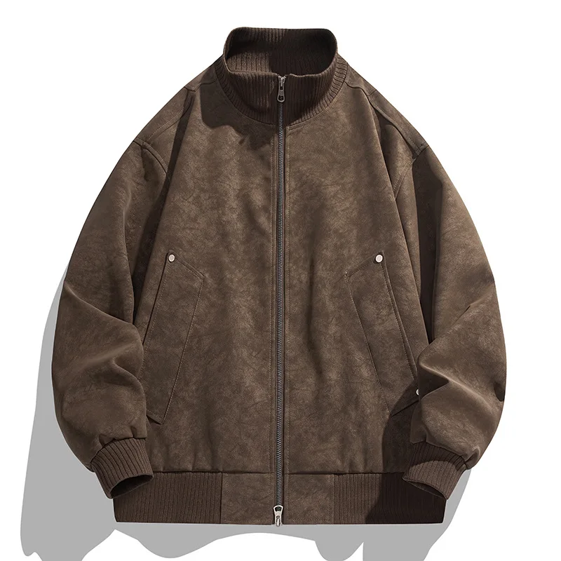 Весенне-осенняя мужская кожаная куртка с лацканами, уличная свободная модная универсальная однотонная ветрозащитная куртка, новые простые удобные топы для мужчин
Весенне-осенняя мужская кожаная куртка с лацканами, уличная свободная модная универсальная однотонная ветрозащитная куртка, новые простые удобные топы для мужчин