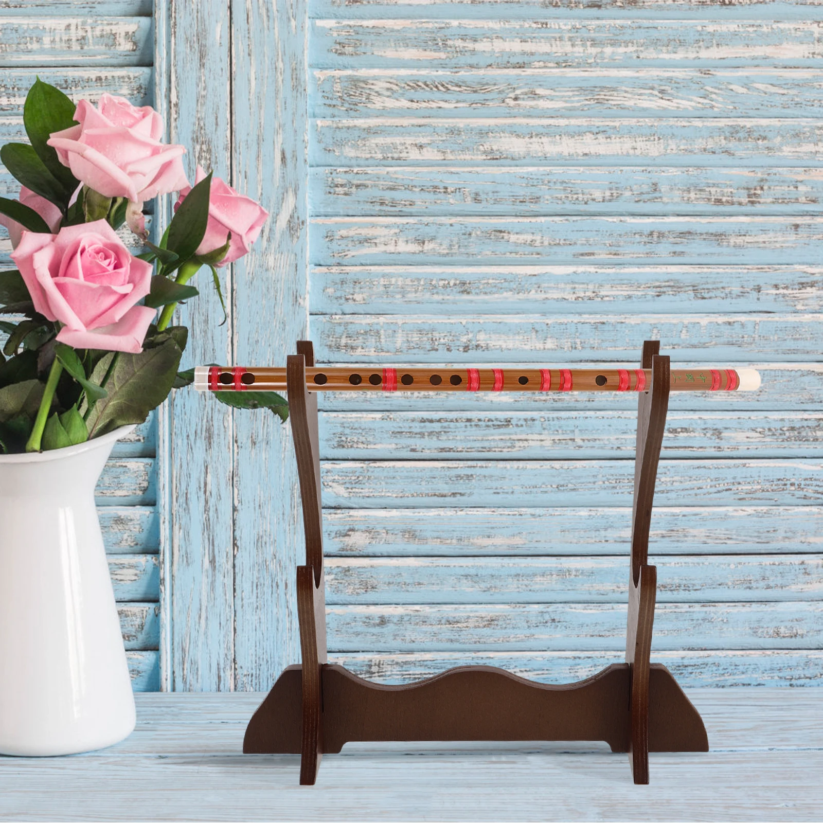 Flute Placement Rack Display for Woodwind Instrument Decorative Holder Desktop Bracket Shelf
Flute Placement Rack Display for Woodwind Instrument Decorative Holder Desktop Bracket Shelf