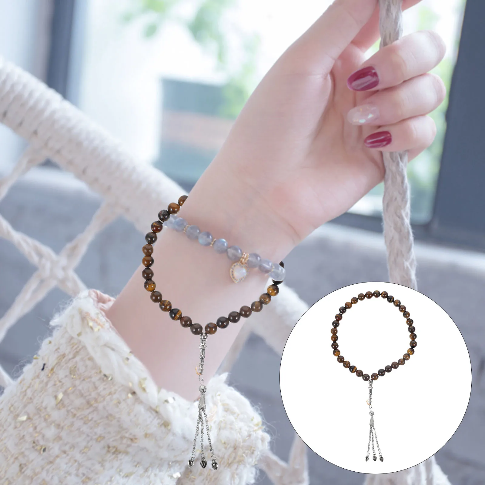 Dragon Pattern Agate Rosary Beaded Bracelet Mens Khaki Prayer Dropshipping Accessories Unique Fashion Wrist Wear Simplistic
Dragon Pattern Agate Rosary Beaded Bracelet Mens Khaki Prayer Dropshipping Accessories Unique Fashion Wrist Wear Simplistic