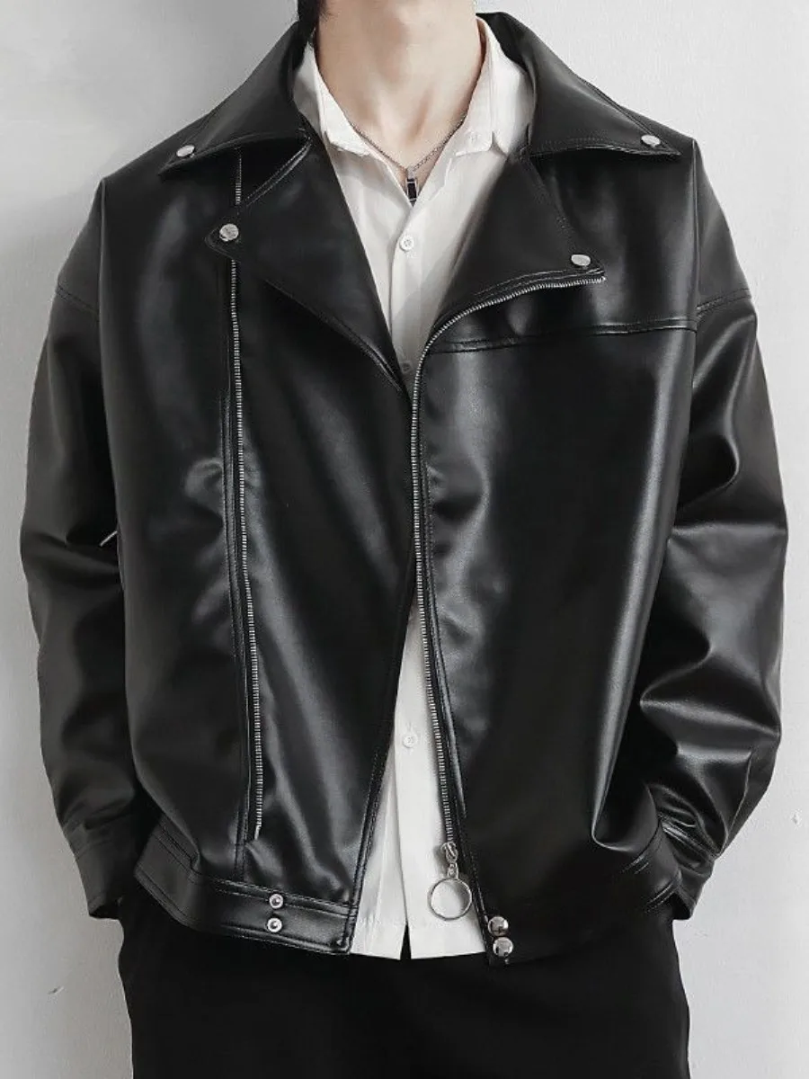 Men's Leather Jaet 2026 New Sle Spring Autumn Thin Flip Collar Trendy Loose Motorcycle Jaet Casual Outerwear
Men's Leather Jaet 2026 New Sle Spring Autumn Thin Flip Collar Trendy Loose Motorcycle Jaet Casual Outerwear
