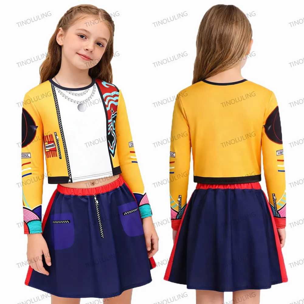 Kids Kpop Idol Huntrix Rumi Cosplay Costume 2PCS Fashion Uniform Set For Girls Halloween Hunters Role-Playing Carnival Outfits
Kids Kpop Idol Huntrix Rumi Cosplay Costume 2PCS Fashion Uniform Set For Girls Halloween Hunters Role-Playing Carnival Outfits