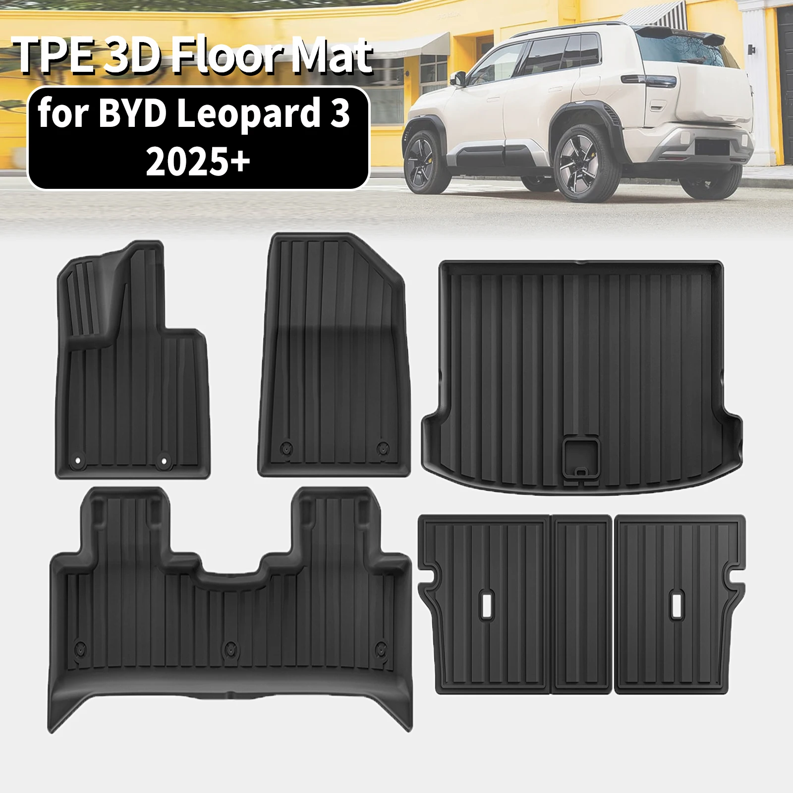 for BYD Formula Leopard 3 Titanium 3 Bao 3 2025 2026 LHD Eco-Friendly TPE Car Floor & Trunk Mats, Non-Slip Dustproof Not For RHD
for BYD Formula Leopard 3 Titanium 3 Bao 3 2025 2026 LHD Eco-Friendly TPE Car Floor & Trunk Mats, Non-Slip Dustproof Not For RHD