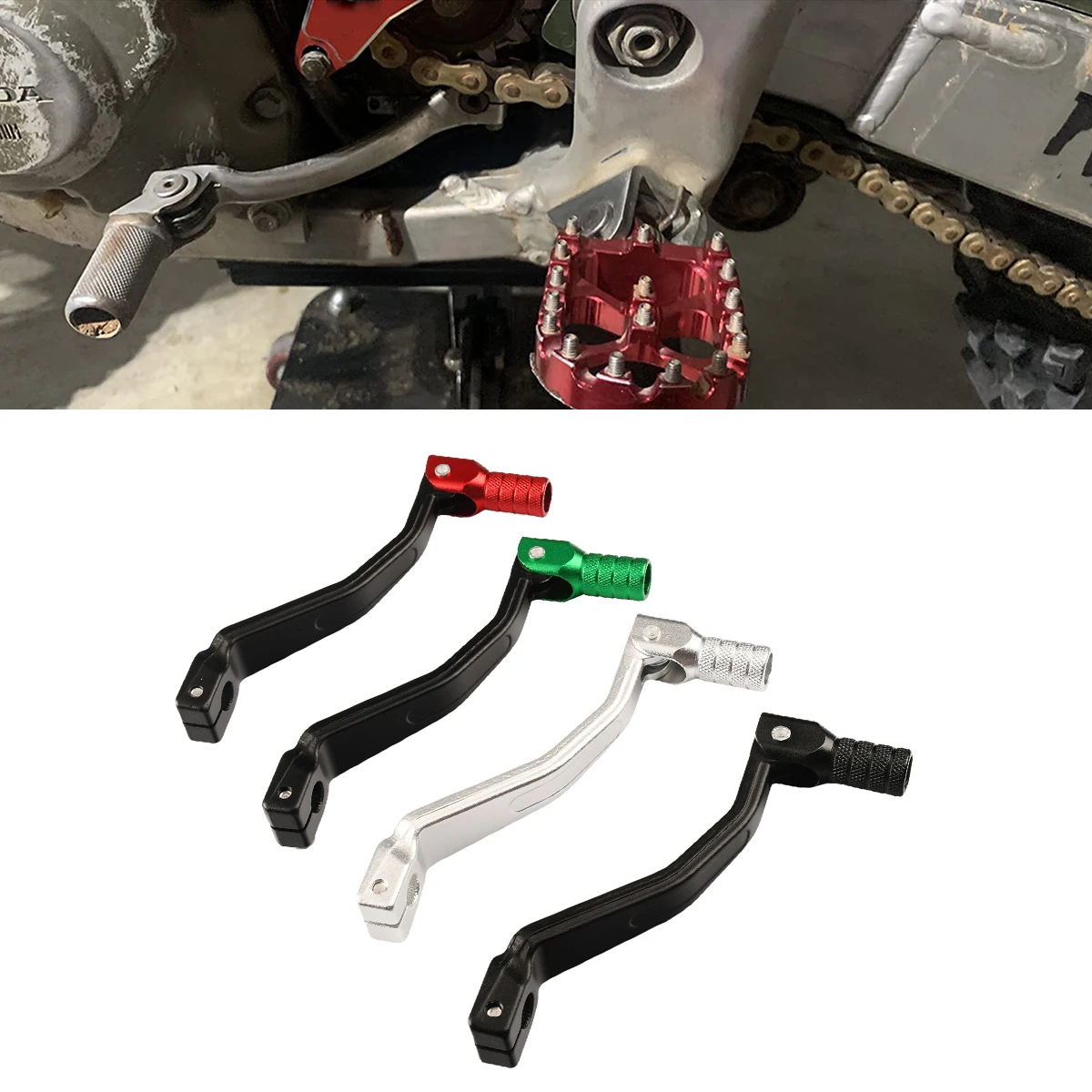 Motorcycles Aluminum CNC Gear Shift Shifter Lever For Honda CRF150R 2007-2021 For KAWASAKI KLX230 2020-2021 Dirt Bike Parts
Motorcycles Aluminum CNC Gear Shift Shifter Lever For Honda CRF150R 2007-2021 For KAWASAKI KLX230 2020-2021 Dirt Bike Parts