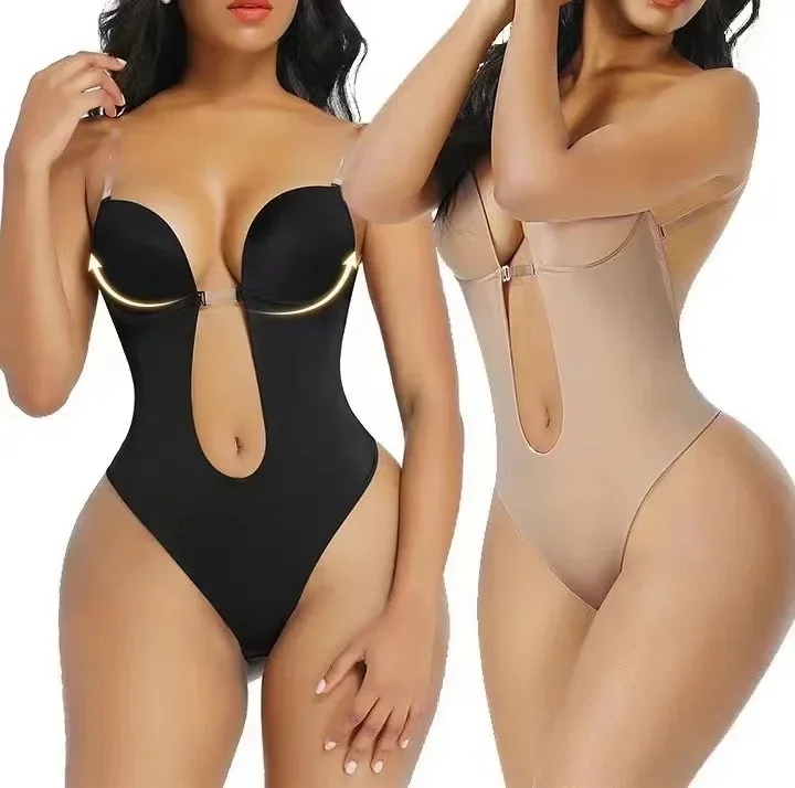 Women's full body bra, deep V-neck sexy open underwear, invisible backless Thong, push and pull, lose weight
Women's full body bra, deep V-neck sexy open underwear, invisible backless Thong, push and pull, lose weight
