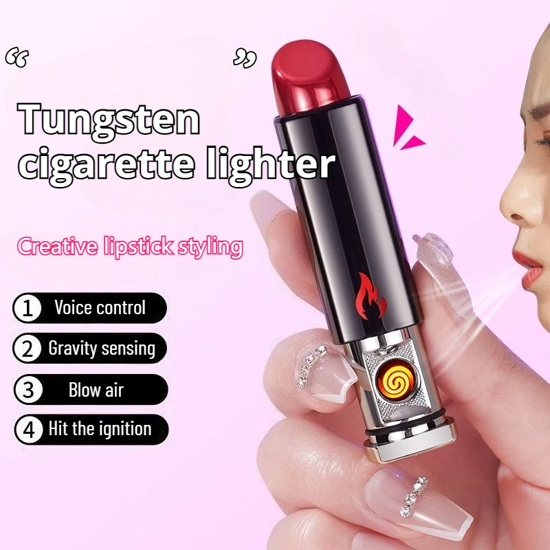 Personalized Creative Voice-controlled Tungsten Wire Lipstick Lighter Usb Charging Windproof Electronic Men's Cigarette Lighter
Personalized Creative Voice-controlled Tungsten Wire Lipstick Lighter Usb Charging Windproof Electronic Men's Cigarette Lighter