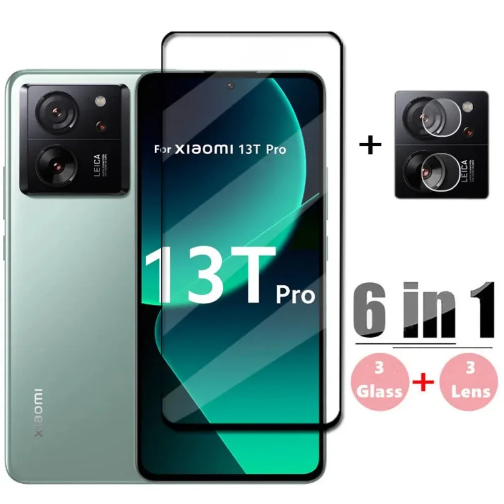 6in1 HD Cover Glass For Xiaomi 13T Pro Tempered Glass for Xiaomi 13T Pro Screen Protector Protective Phone Lens Film
6in1 HD Cover Glass For Xiaomi 13T Pro Tempered Glass for Xiaomi 13T Pro Screen Protector Protective Phone Lens Film