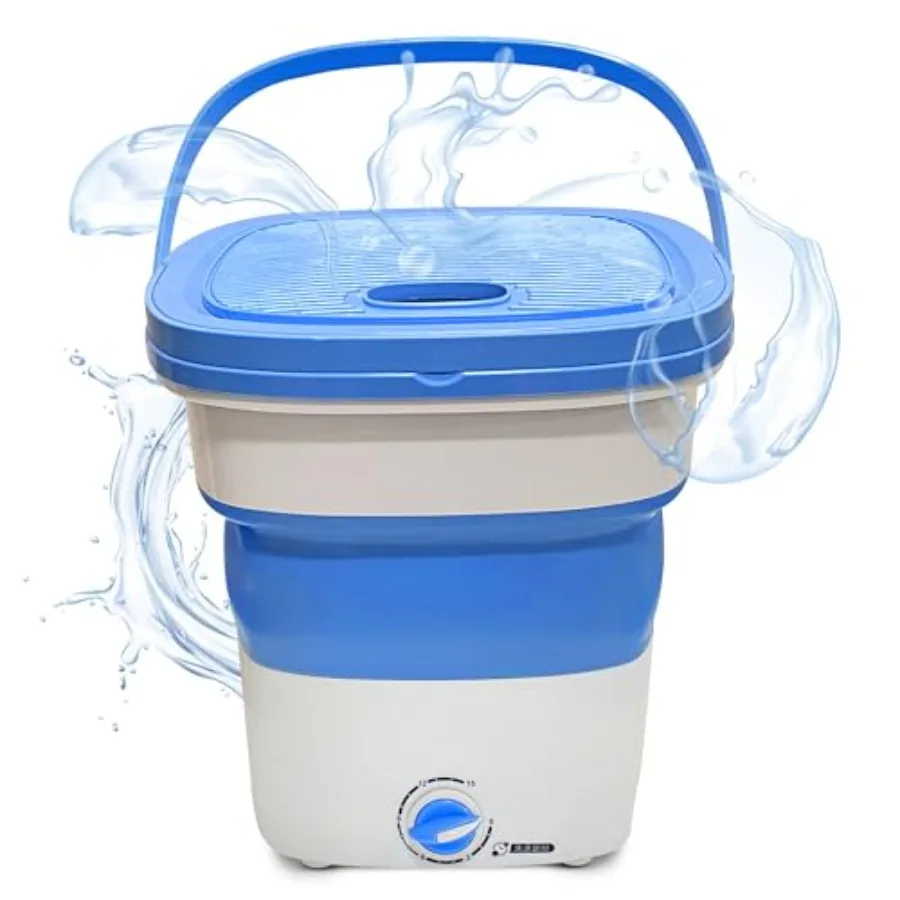Portable Washing Machine 15L Foldable Mini Washer for Baby Clothes Underwear Small Laundry Compact Washing Machine for Apartmen
Portable Washing Machine 15L Foldable Mini Washer for Baby Clothes Underwear Small Laundry Compact Washing Machine for Apartmen