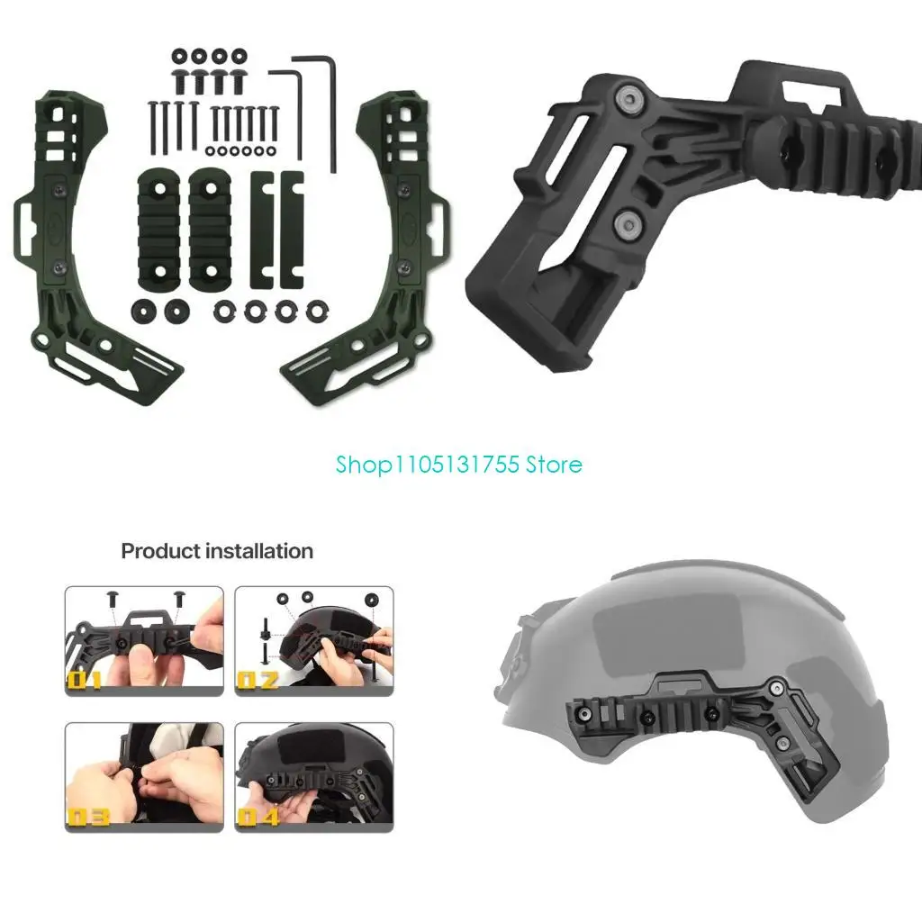 K0EF Tactically Helmet Side Rails Replacement Outdoor Helmet Mount Rails Fast Helmet Accessories Easy to Install
K0EF Tactically Helmet Side Rails Replacement Outdoor Helmet Mount Rails Fast Helmet Accessories Easy to Install