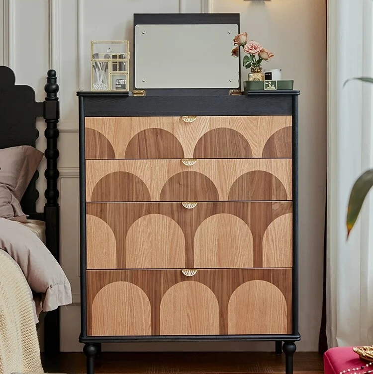 PYJ retro style solid wood American country solid wood storage drawer four chest cabinet
PYJ retro style solid wood American country solid wood storage drawer four chest cabinet