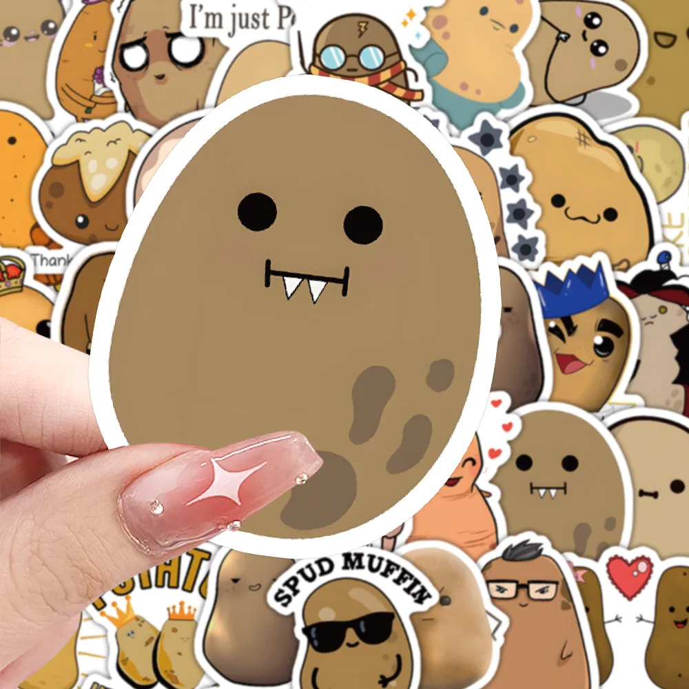 10/60PCS Funny Potato Cartoon Stickers Cute Food Meme Graffiti Suitcase Fridge Laptop Guitar Car Bike Decals Decoration Kids Toy
10/60PCS Funny Potato Cartoon Stickers Cute Food Meme Graffiti Suitcase Fridge Laptop Guitar Car Bike Decals Decoration Kids Toy