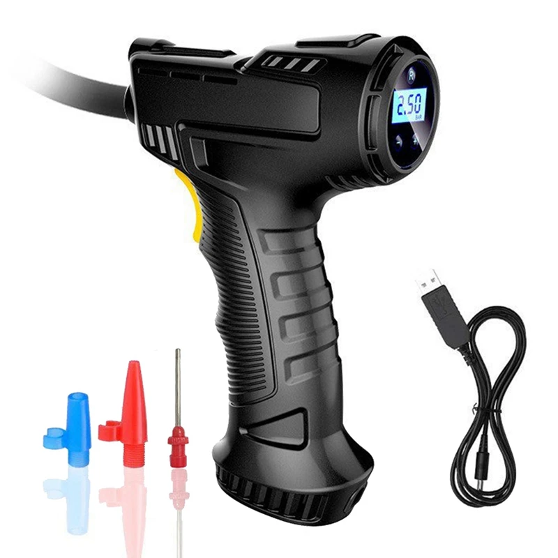 120W Handheld Air Compressor Wireless Inflatable Pump Black Plastic For Car Bicycle Balls
120W Handheld Air Compressor Wireless Inflatable Pump Black Plastic For Car Bicycle Balls