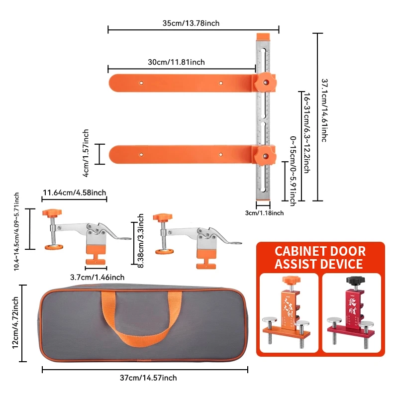 Drawer track installation and fixing aid Cabinet pull-out slide positioning Woodworking stainless steel punching tool clamp
Drawer track installation and fixing aid Cabinet pull-out slide positioning Woodworking stainless steel punching tool clamp