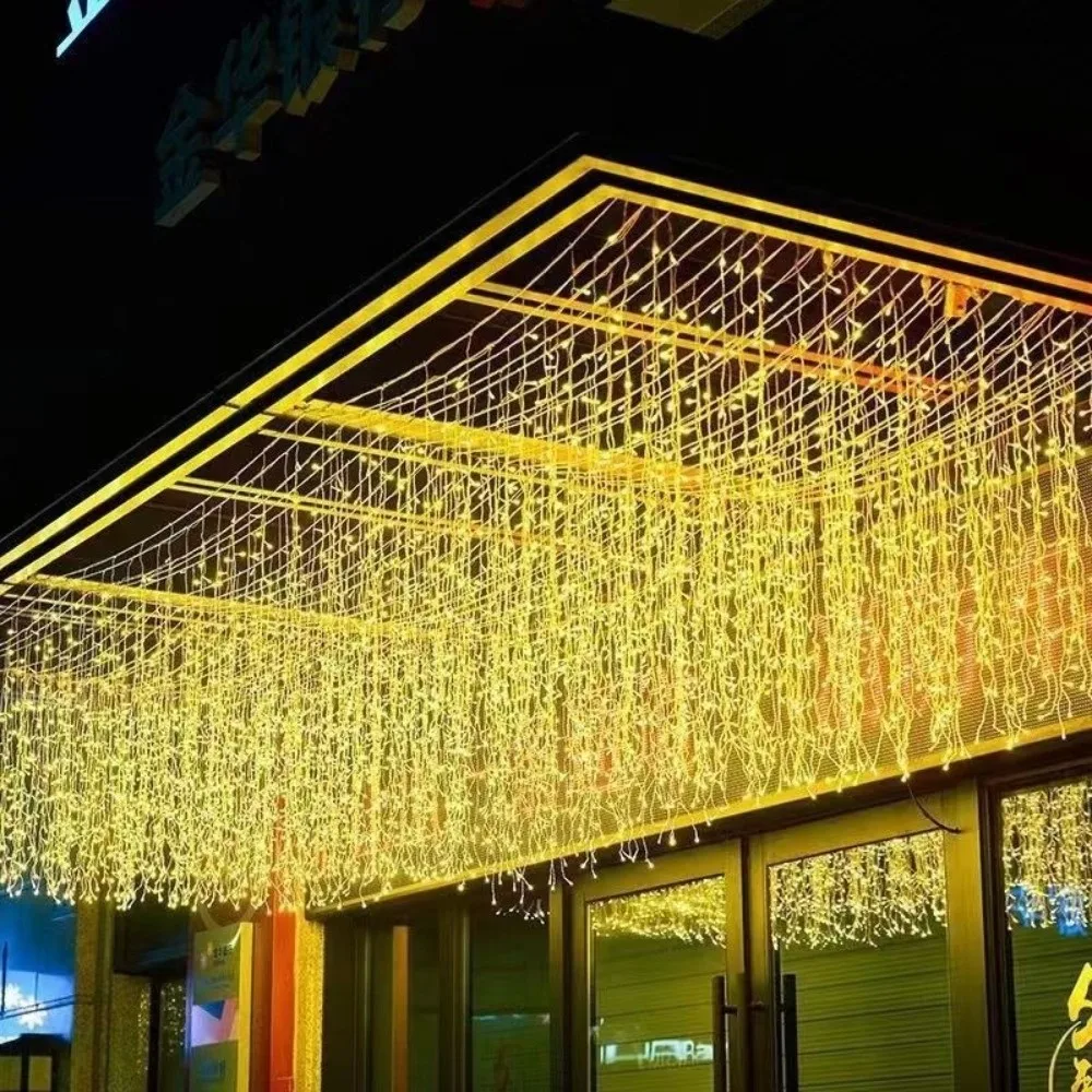 4M/7M Length Solar LED Curtain Light 8 Modes Ultra Bright Christmas Garland Light Waterproof Outdoor String Light Outdoor Garden
4M/7M Length Solar LED Curtain Light 8 Modes Ultra Bright Christmas Garland Light Waterproof Outdoor String Light Outdoor Garden